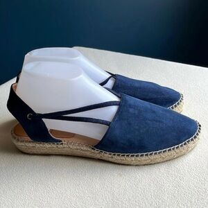 Kanna Espadrille Sandals from Anthropologie Navy Suede Size 39 (US 8.5–9)